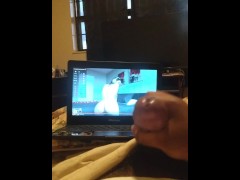 Masterbating to pretty girl ass