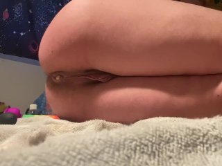 Big squash stretches my butt hole!