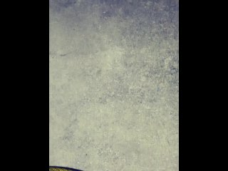 Peeing right outback the house