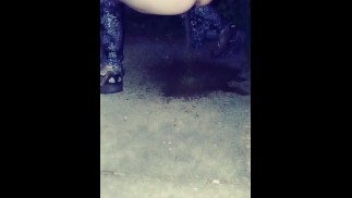 Мочится прямо в глубинку дома