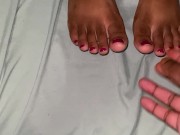 Preview 3 of Indian Feet Tease with Bukkake Fantasy