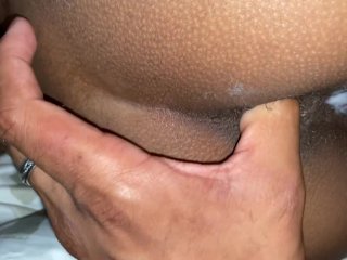 Petite Brown Girl gets too Wet