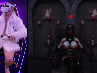 Hypnosis in VR Game.Femdom Sex Slave in VirtualReality