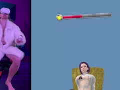 Playing VR Ero-Beat – Erotic Beat Saber. Virtual reality porn game