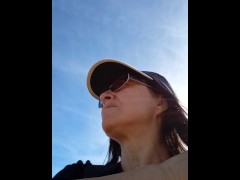 Showing tits in Private Orange fields near highway!!