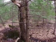 Preview 1 of Rainy forest blowjob ends in facial