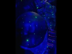 Glow in the dark pussy cum