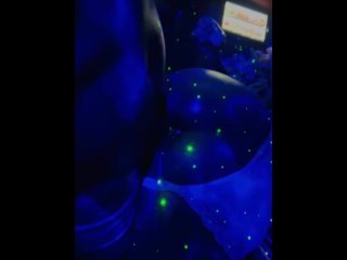 Glow in the dark pussy cum