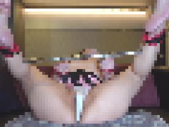  両手両足拘束で連続イキ