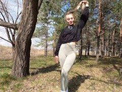 Прогулка на велосипеде закончилась жестким сексом в лесу с новым знакомым 4K 6/16