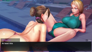 Taffy Tales [UberPie] в бассейне 3 горячие девушки и один молодой человек