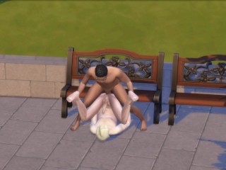 Sims 4 - Gay Fucking in the Park