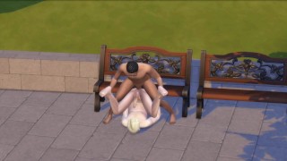 Sims 4 - Gay follando en el Park