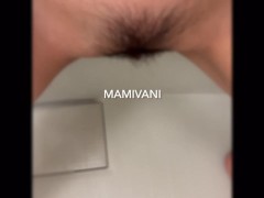 オナニーした後のねっとりした液体で遊ぶ