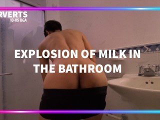 HOT MILK EXPLOSION, COLOMBIAN IN THE SHOWER