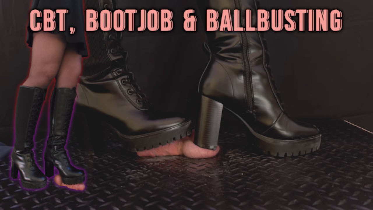 CBT, Bootjob and Ballbusting in Black Leather Boots with TamyStarly -  Pornhub.com