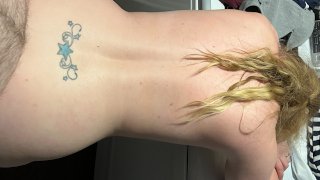 Hubby bends me over dryer for quickie creampie FULL VIDS ON MY ONLYFANS