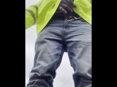 Masterbating outside