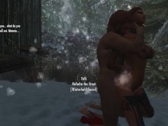 3d Skyrim guard fucks doggystyle and cums inside