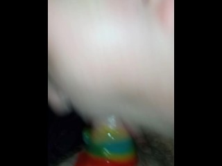 Fruit Roll-Ups blow job from blond hair pawg BBW milf lunah lakes FREE OF