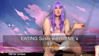 Sushi buik vullen!!
