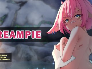 ASMR Creampie in the Hot Springs