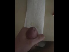 Quick jerk cum on some paper