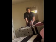 Preview 2 of Boyfriend fucks his girl in his moms room