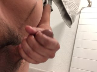 muscular men, solo male, old young, masturbation