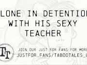 Preview 1 of Gay Erotic Audio ASMR: Detention With His Hot Teacher