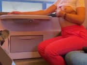 Preview 1 of Blowjob in public in the train unknown girl!