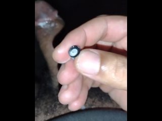 pierced, vertical video, cumshot, fucking pocket pussy