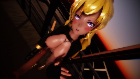 RWBY - Yang Standing HJ [4K HENTAI UNCENSORED MMD]