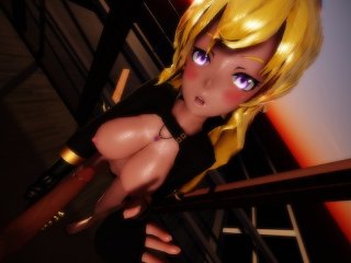 cgi, uncensored hentai, rwby yang, 3d