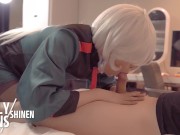 Preview 1 of 【Gundam】💖 Miorine Cosplayer Gives Handjob💦 And Gets Fucked, Japanese Anime Cosplay Part.5