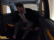 Preview 6 of Female Fake Taxi Lady Gang Fucks her Passenger Whilst she waits at the Services