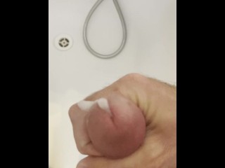 Super Fast Blowjob in the Bathroom with Nice Ejaculation! Lot of Sperm Nice Dick