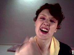 Naughty Jennifer roleplays at the Gloryhole