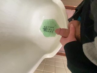 solo male, piss, pissing, big dick