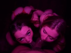 Sloppy Double Blowjob College Girls Get Nasty