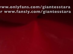 Giantess teases evesdropping Tiny Trailer