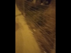I show off my ass to stepson in street