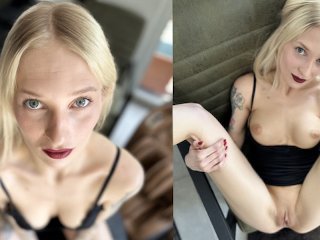 tight pussy, sperm in pussy, rough sex, blonde