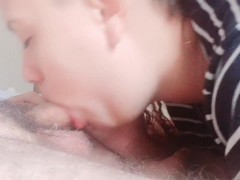 sucking the head and swallowing the inches in sequence it's delicious to suck a dick like that