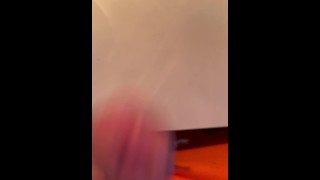 Slapping my big dick on the desk pov