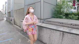 Emiri Risky Exposed, Walks Naked In The Sex Shop And Shopping