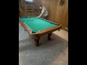 Preview 1 of Me and mistress play pool then pussy eating then fucking then foot rub and hand job