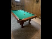 Preview 2 of Me and mistress play pool then pussy eating then fucking then foot rub and hand job