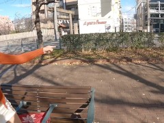 年末でもマ〇コ全開の露出狂嫁ちゃん❤　野外　露出　野外露出