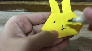 HOW TO MAKE RABBIT WITH PAPER